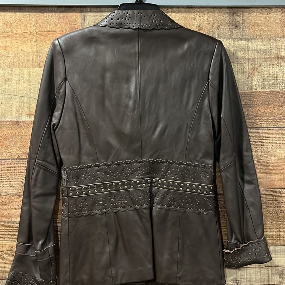 Bradley Bradley Bayou leather jacket women's XS.. NWT - Picture 8 of 12